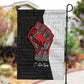 Personalized Civil Rights Movement Justice Fist Garden Flag