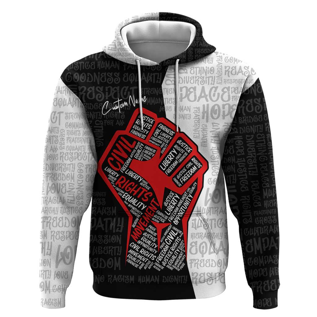 Personalized Civil Rights Movement Justice Fist Hoodie