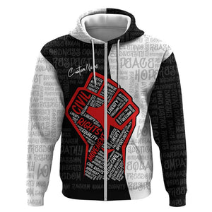 Personalized Civil Rights Movement Justice Fist Hoodie