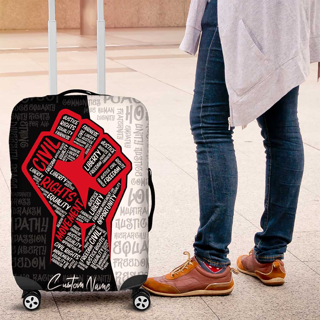 Personalized Civil Rights Movement Justice Fist Luggage Cover