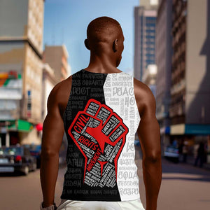 Personalized Civil Rights Movement Justice Fist Men Tank Top