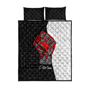 Personalized Civil Rights Movement Justice Fist Quilt Bed Set