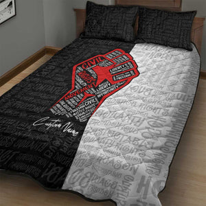 Personalized Civil Rights Movement Justice Fist Quilt Bed Set