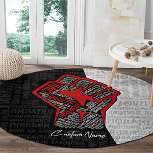 Personalized Civil Rights Movement Justice Fist Round Carpet