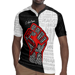 Personalized Civil Rights Movement Justice Fist Rugby Jersey