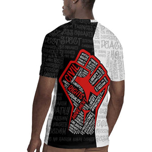 Personalized Civil Rights Movement Justice Fist Rugby Jersey