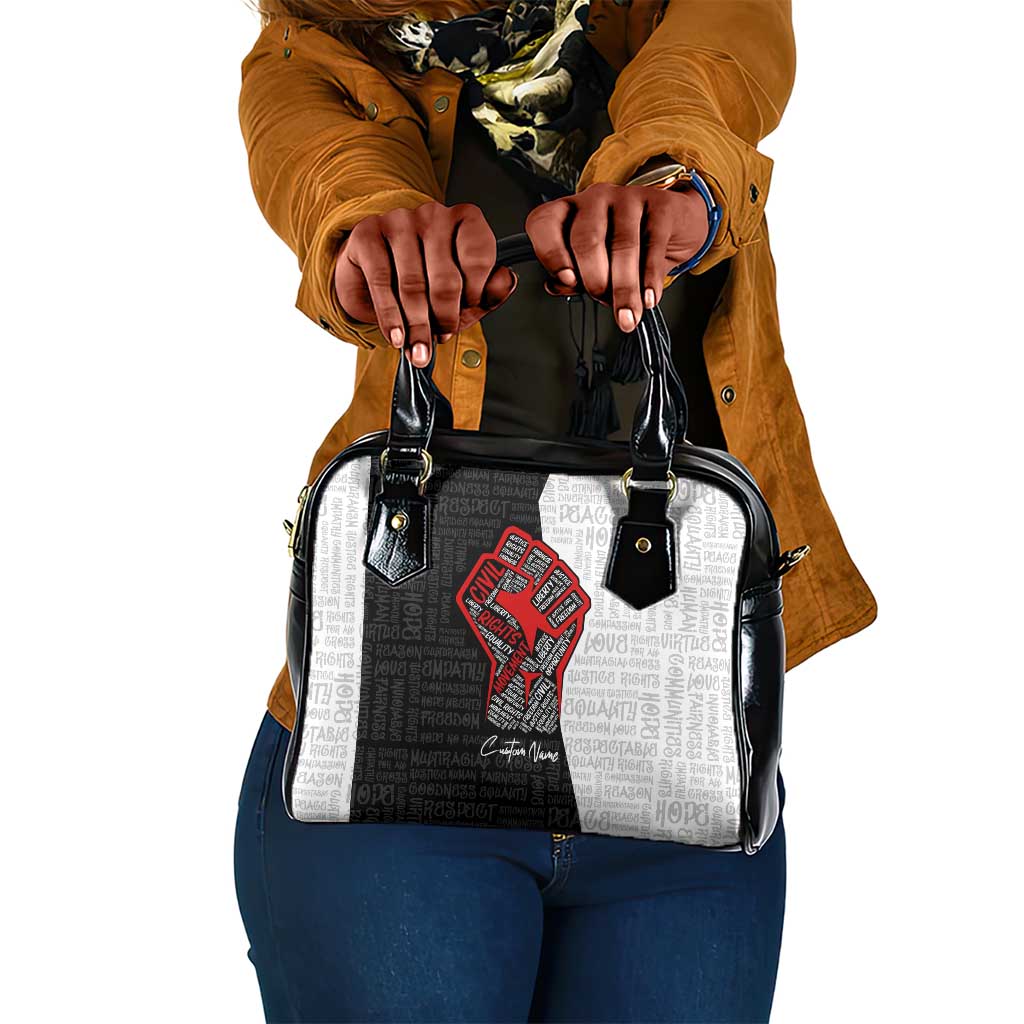 Personalized Civil Rights Movement Justice Fist Shoulder Handbag