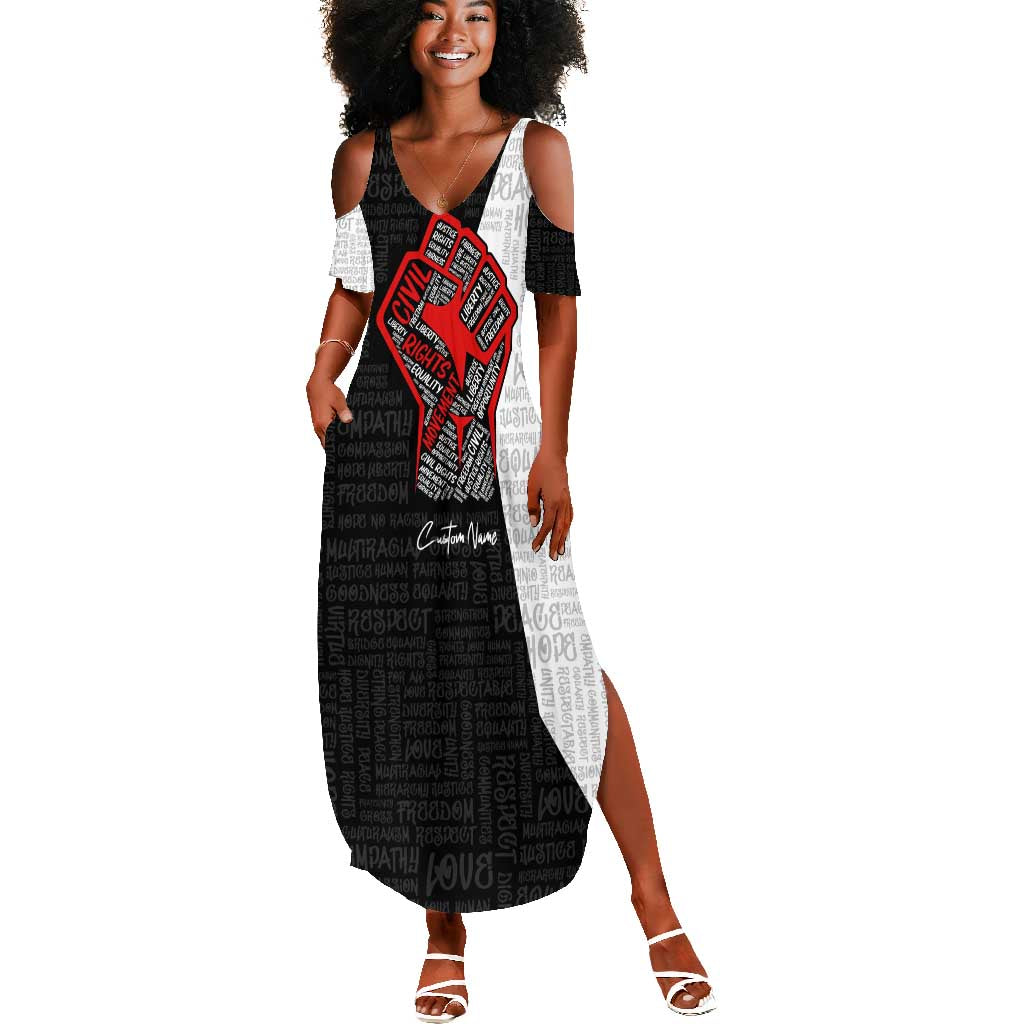 Personalized Civil Rights Movement Justice Fist Summer Maxi Dress