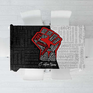 Personalized Civil Rights Movement Justice Fist Tablecloth