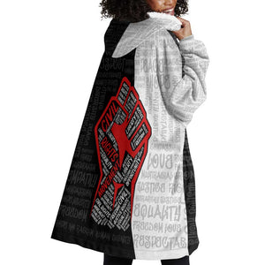 Personalized Civil Rights Movement Justice Fist Wearable Blanket Hoodie