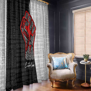 Personalized Civil Rights Movement Justice Fist Window Curtain