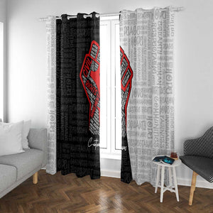 Personalized Civil Rights Movement Justice Fist Window Curtain