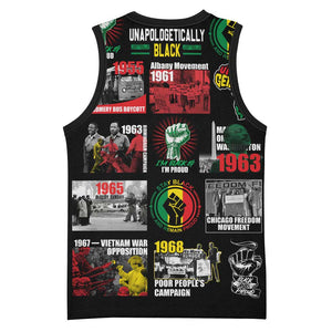 Civil Rights Movement Basketball Jersey Poster Art Black Pride DT02