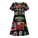 Civil Rights Movement Kid Short Sleeve Dress Poster Art Black Pride