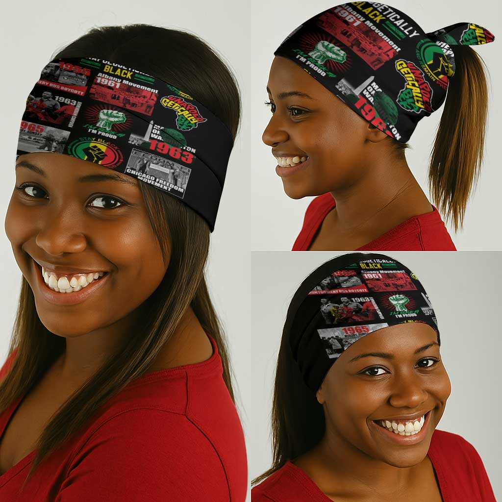 Civil Rights Movement Neck Gaiter Poster Art Black Pride DT02