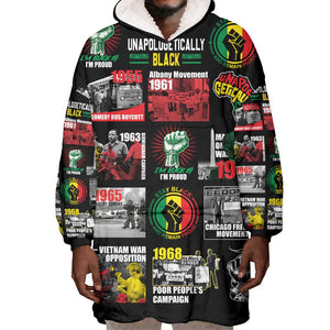 Civil Rights Movement Wearable Blanket Hoodie Poster Art Black Pride