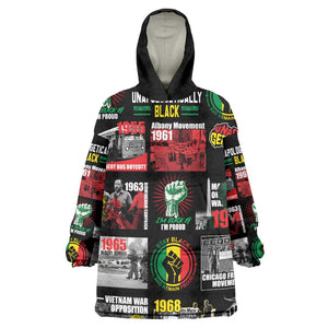 Civil Rights Movement Wearable Blanket Hoodie Poster Art Black Pride