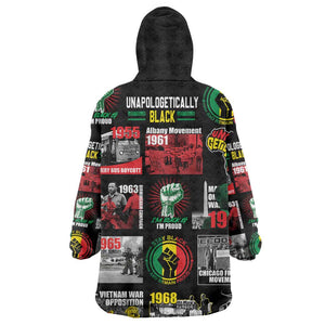 Civil Rights Movement Wearable Blanket Hoodie Poster Art Black Pride