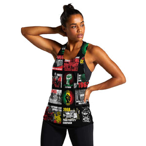 Civil Rights Movement Women Racerback Tank Poster Art Black Pride