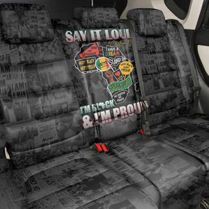 I'm Black and I'm Proud - Personalized African Back Car Seat Cover