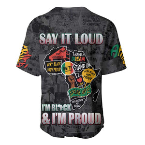 I'm Black and I'm Proud - Personalized African Baseball Jersey