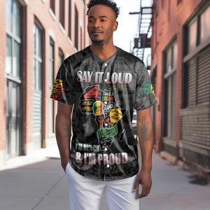 I'm Black and I'm Proud - Personalized African Baseball Jersey