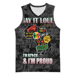 I'm Black and I'm Proud - Personalized African Basketball Jersey DT02