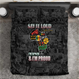 I'm Black and I'm Proud - Personalized African Bedding Set