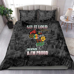 I'm Black and I'm Proud - Personalized African Bedding Set