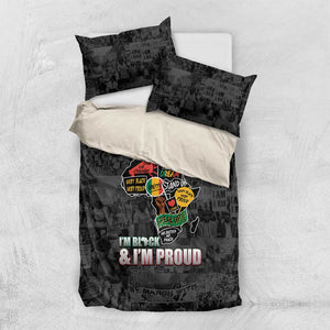 I'm Black and I'm Proud - Personalized African Bedding Set