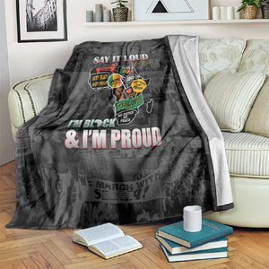 I'm Black and I'm Proud - Personalized African Blanket