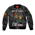 I'm Black and I'm Proud - Personalized African Bomber Jacket