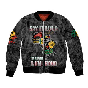 I'm Black and I'm Proud - Personalized African Bomber Jacket