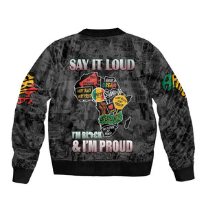 I'm Black and I'm Proud - Personalized African Bomber Jacket