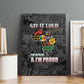 I'm Black and I'm Proud - Personalized African Canvas Wall Art