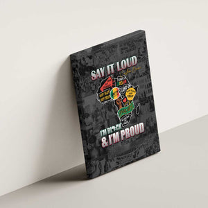 I'm Black and I'm Proud - Personalized African Canvas Wall Art