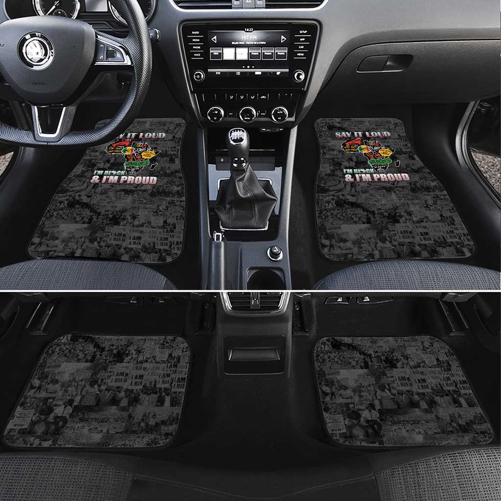 I'm Black and I'm Proud - Personalized African Car Mats