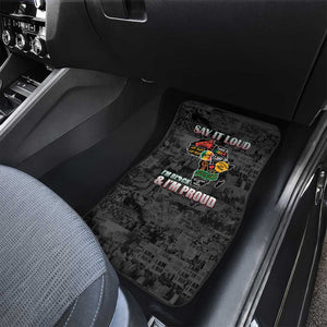 I'm Black and I'm Proud - Personalized African Car Mats