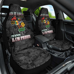 I'm Black and I'm Proud - Personalized African Car Seat Cover