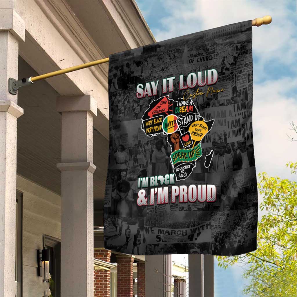 I'm Black and I'm Proud - Personalized African Garden Flag