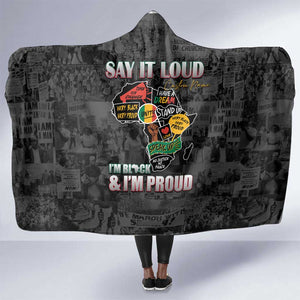 I'm Black and I'm Proud - Personalized African Hooded Blanket