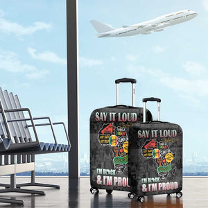 I'm Black and I'm Proud - Personalized African Luggage Cover