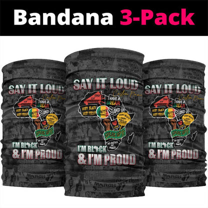 I'm Black and I'm Proud - Personalized African Neck Gaiter DT02