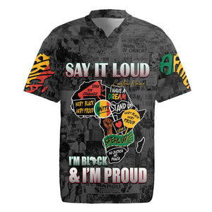 I'm Black and I'm Proud - Personalized African Rugby Jersey