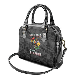 I'm Black and I'm Proud - Personalized African Shoulder Handbag