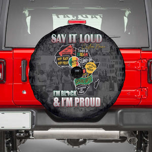 I'm Black and I'm Proud - Personalized African Spare Tire Cover