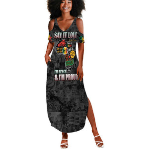 I'm Black and I'm Proud - Personalized African Summer Maxi Dress