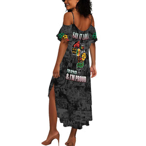 I'm Black and I'm Proud - Personalized African Summer Maxi Dress