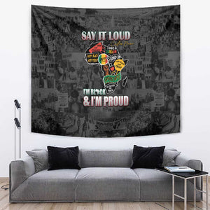 I'm Black and I'm Proud - Personalized African Tapestry