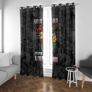 I'm Black and I'm Proud - Personalized African Window Curtain